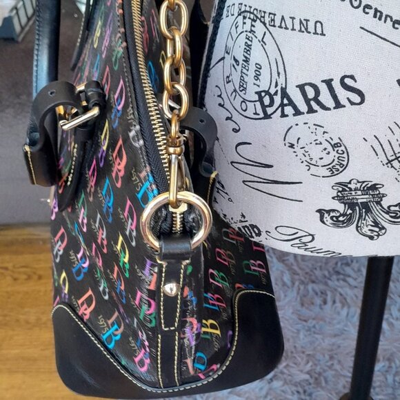 Dooney & Bourke Large Multi Domed Logo Satchel - Picture 9 of 11